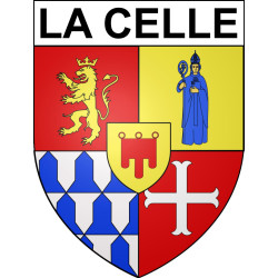 Pegatinas escudo de armas de La Celle adhesivo de la etiqueta engomada