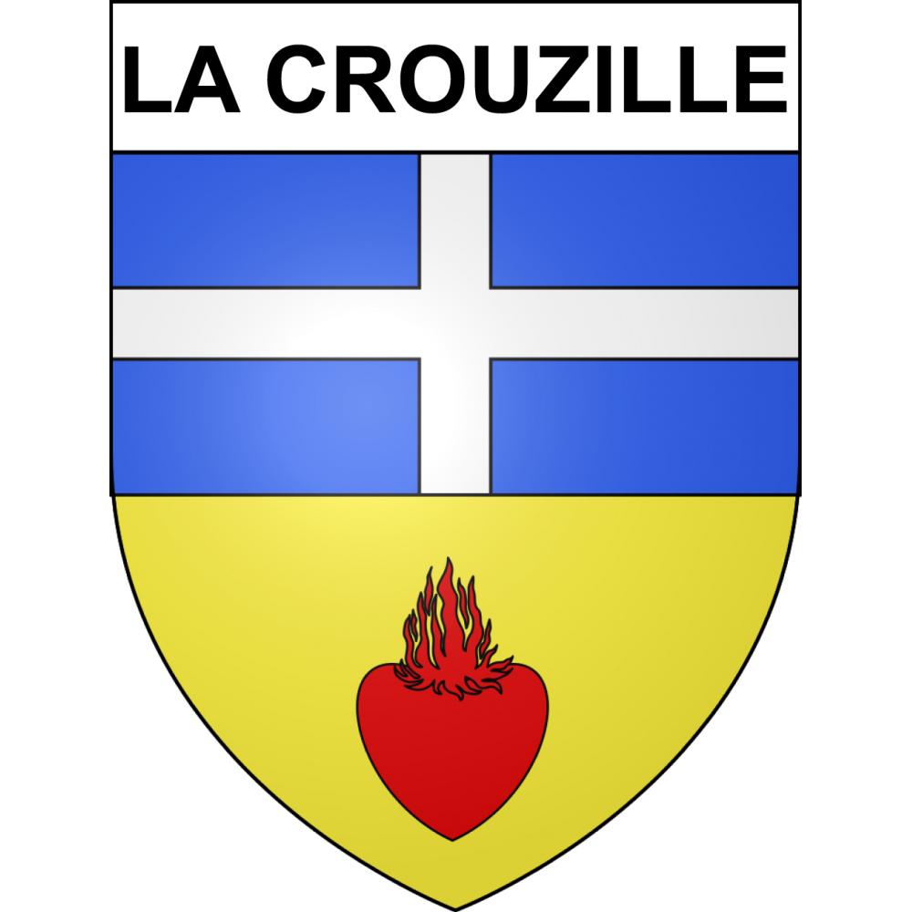 La Crouzille 63 ville sticker blason écusson autocollant adhésif