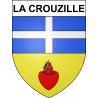 La Crouzille 63 ville sticker blason écusson autocollant adhésif
