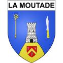 Pegatinas escudo de armas de La Moutade adhesivo de la etiqueta engomada