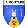 Stickers coat of arms La Moutade adhesive sticker