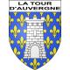 Pegatinas escudo de armas de La Tour-d'Auvergne adhesivo de la etiqueta engomada