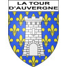 La Tour-d'Auvergne 63 ville sticker blason écusson autocollant adhésif