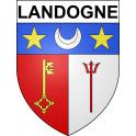 Adesivi stemma Landogne adesivo
