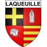 Laqueuille 63 ville sticker blason écusson autocollant adhésif
