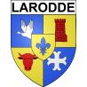 Larodde Sticker wappen, gelsenkirchen, augsburg, klebender aufkleber