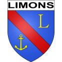 Pegatinas escudo de armas de Limons adhesivo de la etiqueta engomada
