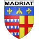 Madriat 63 ville sticker blason écusson autocollant adhésif