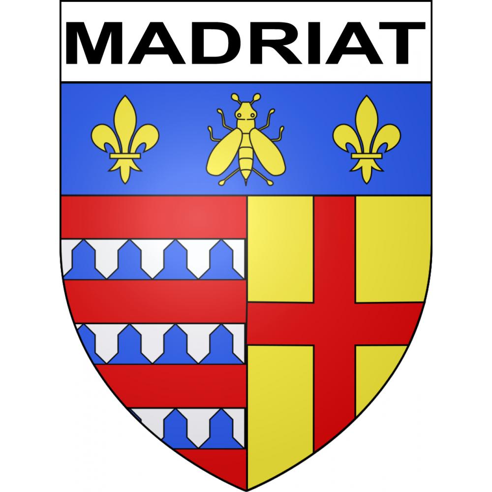 Madriat 63 ville sticker blason écusson autocollant adhésif