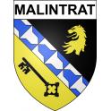 Pegatinas escudo de armas de Malintrat adhesivo de la etiqueta engomada