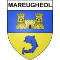 Pegatinas escudo de armas de Mareugheol adhesivo de la etiqueta engomada