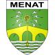 Menat 63 ville sticker blason écusson autocollant adhésif