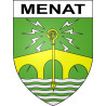 Menat 63 ville sticker blason écusson autocollant adhésif