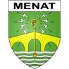 Stickers coat of arms Menat adhesive sticker