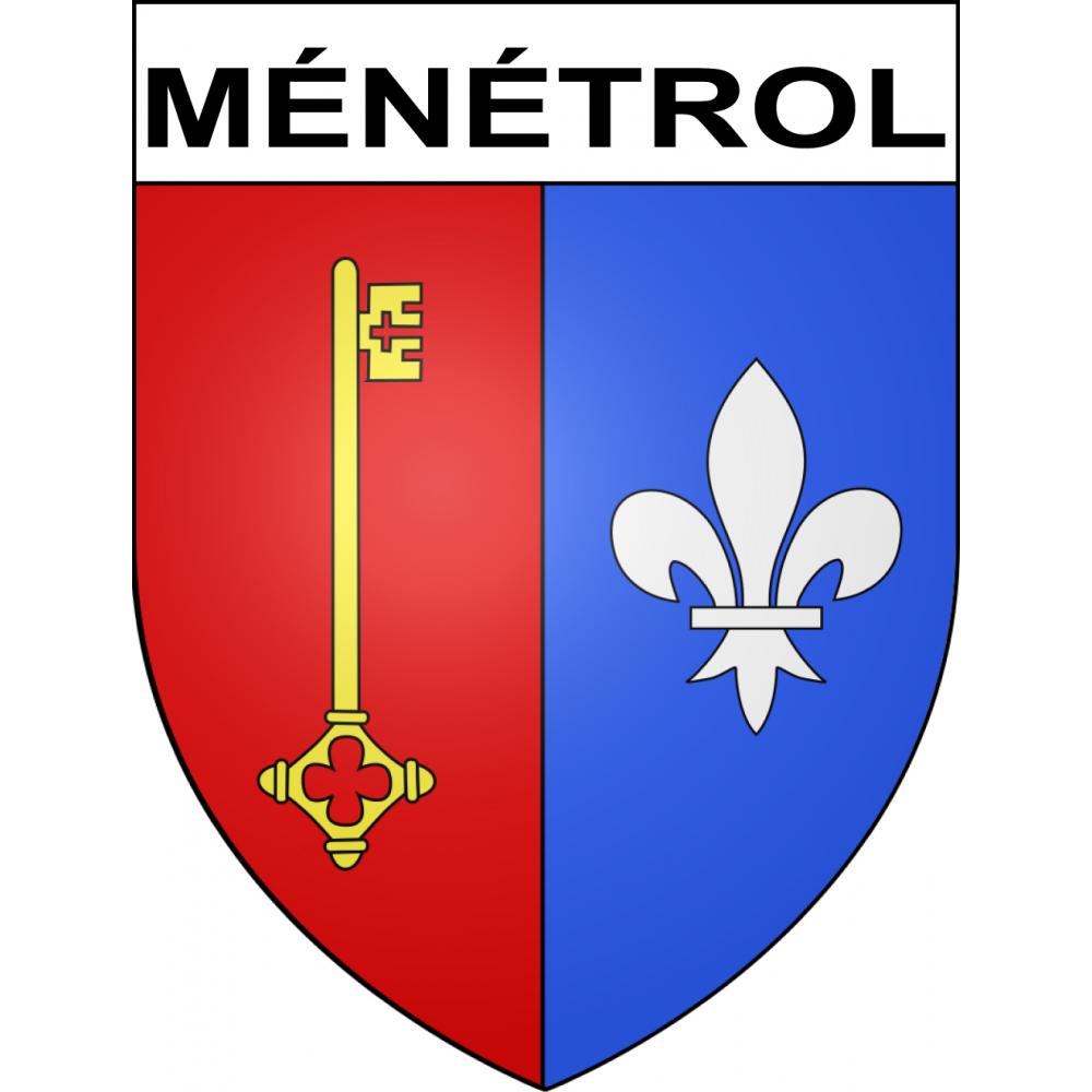Ménétrol 63 ville sticker blason écusson autocollant adhésif