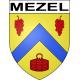 Mezel Sticker wappen, gelsenkirchen, augsburg, klebender aufkleber