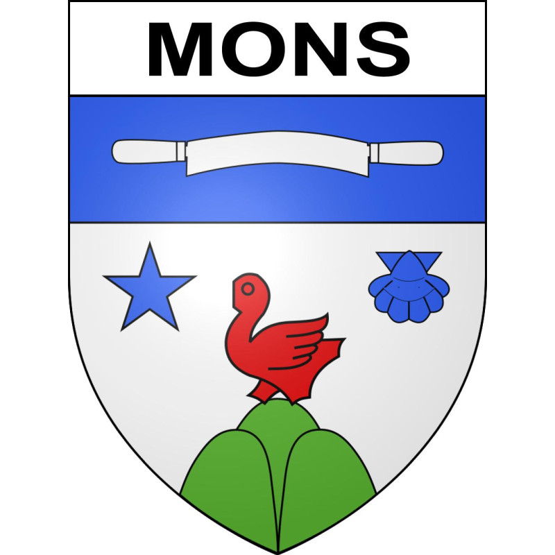 Stickers coat of arms Mons adhesive sticker
