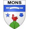 Mons 63 ville sticker blason écusson autocollant adhésif