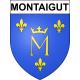 Montaigut 63 ville sticker blason écusson autocollant adhésif