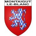 Adesivi stemma Montaigut-le-Blanc adesivo