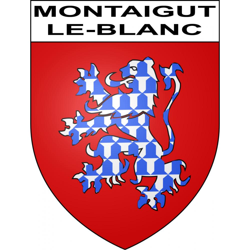 Adesivi stemma Montaigut-le-Blanc adesivo