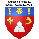 Montel-de-Gelat 63 ville sticker blason écusson autocollant adhésif