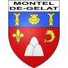 Montel-de-Gelat Sticker wappen, gelsenkirchen, augsburg, klebender aufkleber
