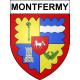 Pegatinas escudo de armas de Montfermy adhesivo de la etiqueta engomada