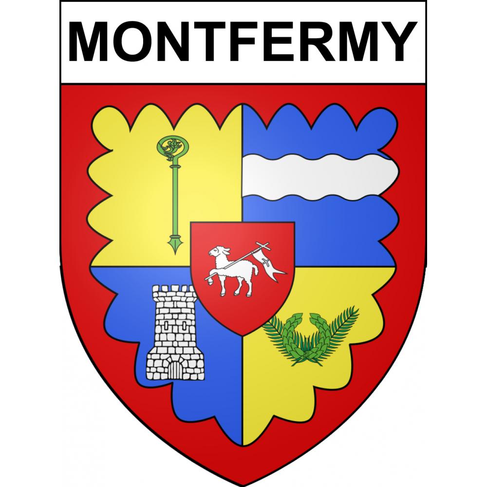 Montfermy 63 ville sticker blason écusson autocollant adhésif