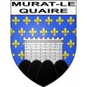 Pegatinas escudo de armas de Murat-le-Quaire adhesivo de la etiqueta engomada