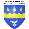 Pegatinas escudo de armas de Néronde-sur-Dore adhesivo de la etiqueta engomada
