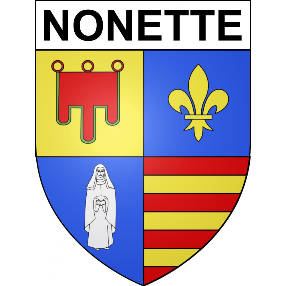Nonette 63 ville sticker blason écusson autocollant adhésif