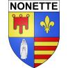 Pegatinas escudo de armas de Nonette adhesivo de la etiqueta engomada