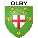 Pegatinas escudo de armas de Olby adhesivo de la etiqueta engomada