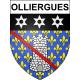 Olliergues 63 ville sticker blason écusson autocollant adhésif