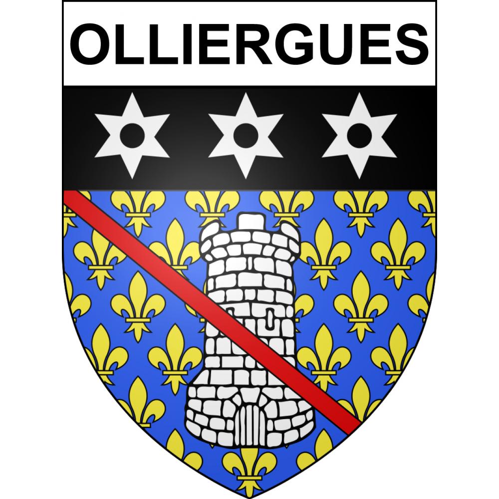 Olliergues Sticker wappen, gelsenkirchen, augsburg, klebender aufkleber