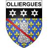 Stickers coat of arms Olliergues adhesive sticker