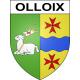 Olloix Sticker wappen, gelsenkirchen, augsburg, klebender aufkleber