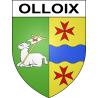Olloix 63 ville sticker blason écusson autocollant adhésif
