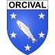 Orcival 63 ville sticker blason écusson autocollant adhésif