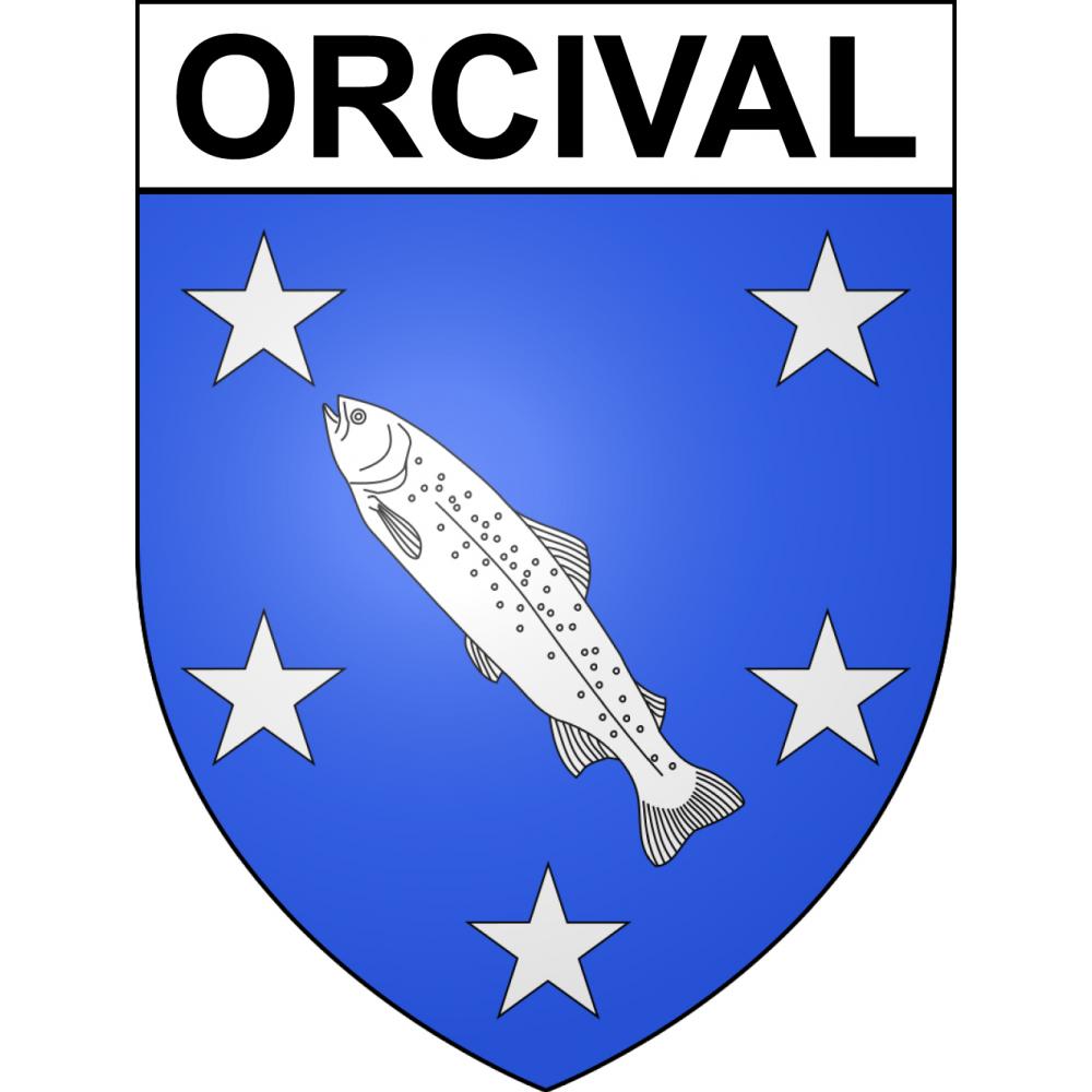 Orcival Sticker wappen, gelsenkirchen, augsburg, klebender aufkleber