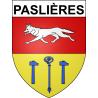 Paslières 63 ville sticker blason écusson autocollant adhésif