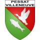 Pessat-Villeneuve Sticker wappen, gelsenkirchen, augsburg, klebender aufkleber