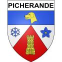 Pegatinas escudo de armas de Picherande adhesivo de la etiqueta engomada