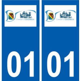 01 Dagneux logo ville autocollant plaque sticker