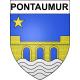 Stickers coat of arms Pontaumur adhesive sticker