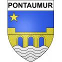 Pontaumur Sticker wappen, gelsenkirchen, augsburg, klebender aufkleber