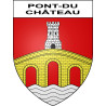 Pegatinas escudo de armas de Pont-du-Château adhesivo de la etiqueta engomada
