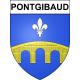 Stickers coat of arms Pontgibaud adhesive sticker