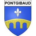 Pontgibaud 63 ville sticker blason écusson autocollant adhésif